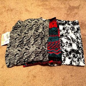 Lot of 3 NWT LuLaRoe Cassie Pencil Skirts Size Medium